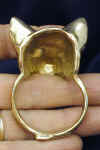 Cat1 Napkin Ring, back view