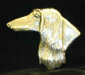 Sterling Silver Afghan Hound pin