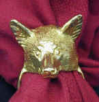 Fox Napkin Rings, front view