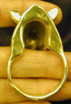 Rhino Napkin Ring, back view