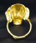 Beagle Napkin Ring, back view