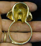 Clumber Spaniel Napkin Ring, back view