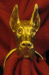 Great Dane, cropped ears, Napkin Ring