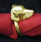 Golden Retriever Napkin Ring, side view