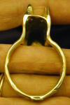 Giant Schanauzer Napkin Ring, back view