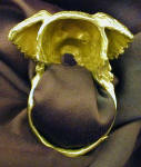 Tibetan Spaniel Napkin Ring, back view