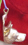 Australian Cattle Dog Ornament, side view