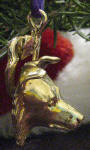 Border Collie Ornament, side view