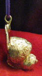 Goldendoodle Ornament, side view