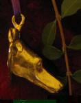 Greyhound Ornament, side view