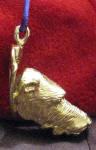 Irish Wolfhound Ornament, side view