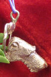 Scottish Deerhound Ornament, side view