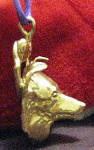 Sheltie Ornament, side view