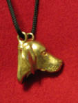 Foxhound Pendant, side view