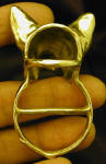 Australian Cattle Dog Scarf Ring, back view
