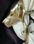 American Foxhound Scarf Ring, side view