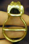 Scottish Deerhound Scarf Ring, back view