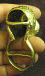 Goldendoodle (wavy) Scarf Ring, 3/4 view