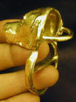 Golden Retriever Scarf Ring, 3/4 back view