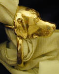 Golden Retriever Scarf Ring, side view