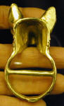 Australian Kelpie Scarf Ring, back view