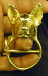 Australian Kelpie Scarf Ring, in hand