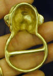 Monkey Scarf Ring, back view