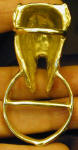 Neapolitan Mastiff Scarf Ring, back view