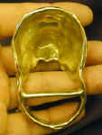 Old English Sheepdog Scarf Ring, back view