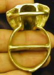 Saluki (smooth) Scarf Ring, back view