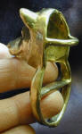 Shiba Inu Scarf Ring, 3/4 back view