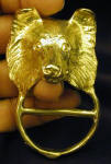 Sheltie Scarf Ring, in hand