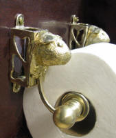Guinea Pig Toilet Paper Holder, side view