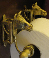 Horse Toilet Paper Holder, side view