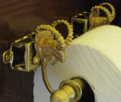 Ibex Toilet Paper Holder, side view