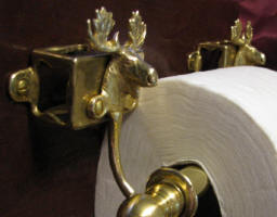 Moose Toilet Paper Holder, side view