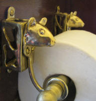 Mouse Toilet Paper Holder, side view