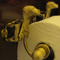 Otter Toilet Paper Holder, side view