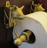 Pig Toilet Paper Holder, side view