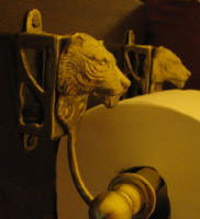 Tiger Toilet Paper Holder, side view