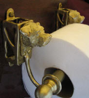 Border Terrier Toilet Paper Holder, side view