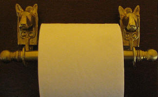 Bull Terrier Toilet Paper Holder