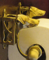 Doberman (natural) Toilet Paper Holder, side view