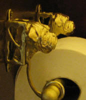 Dogue de Bordeaux Toilet Paper Holder, side view