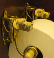 Great Dane (natural ears)  Toilet Paper Holder, side view