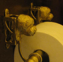 Goldendoodle Toilet Paper Holder, side view