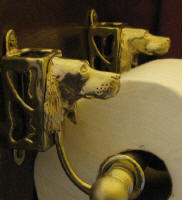 Irish / Gordon Setter Toilet Paper Holder, side view