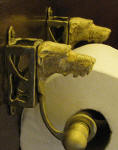 Irish Wolfhound Toilet Paper Holder, side view