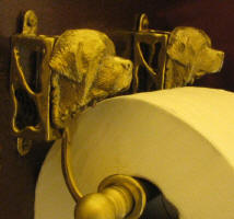 Newfoundland Toilet Paper Holder, side view