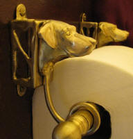 Rhodesian Ridgeback Toilet Paper Holder, side view
